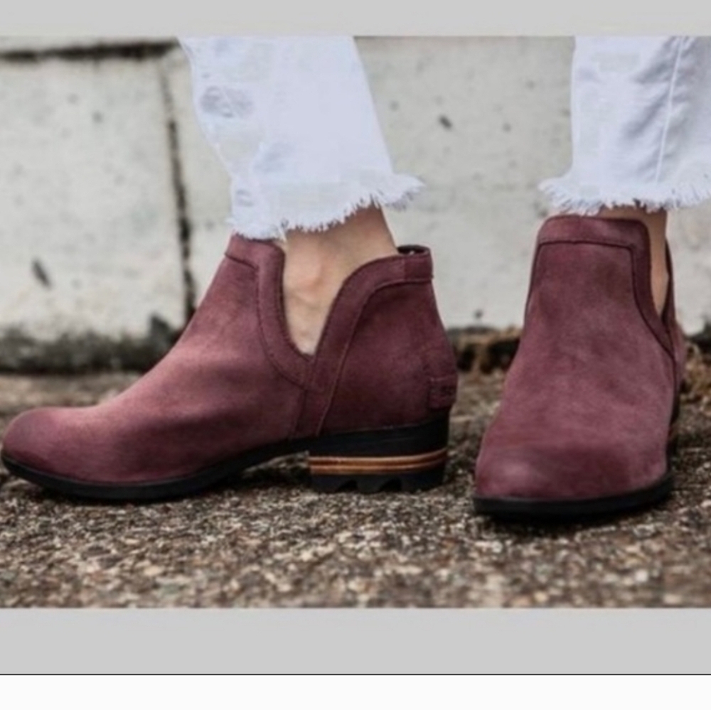 Sorel Lolla Dusty Rose Cut Out Bootie